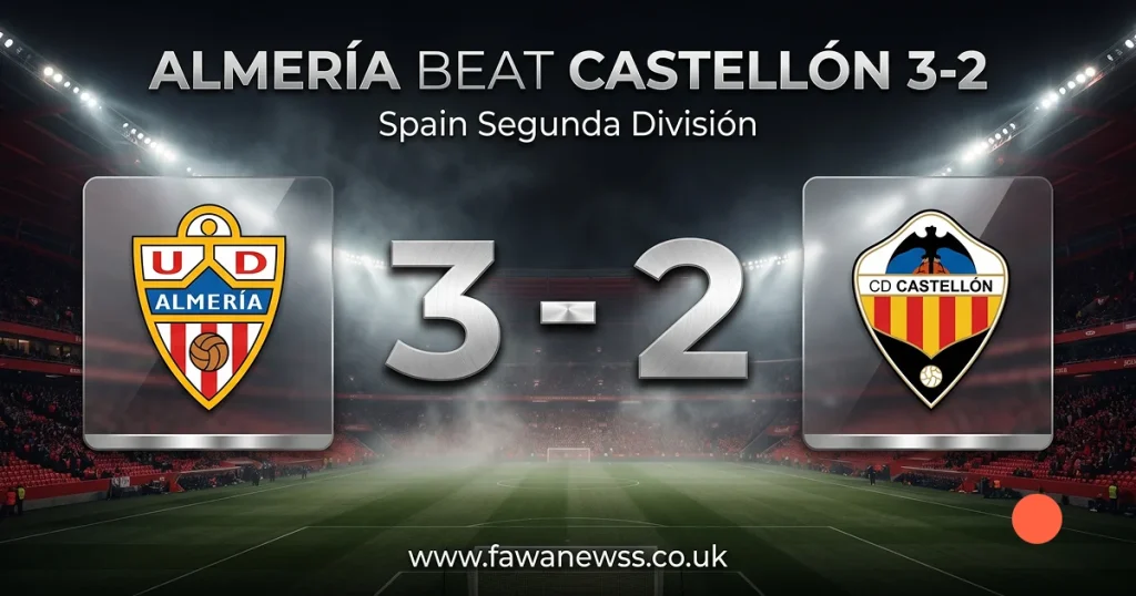 Almería Beat Castellón 3-2 | Spain Segunda Division 2 Almería Beat Castellón 3-2 | Spain Segunda Division