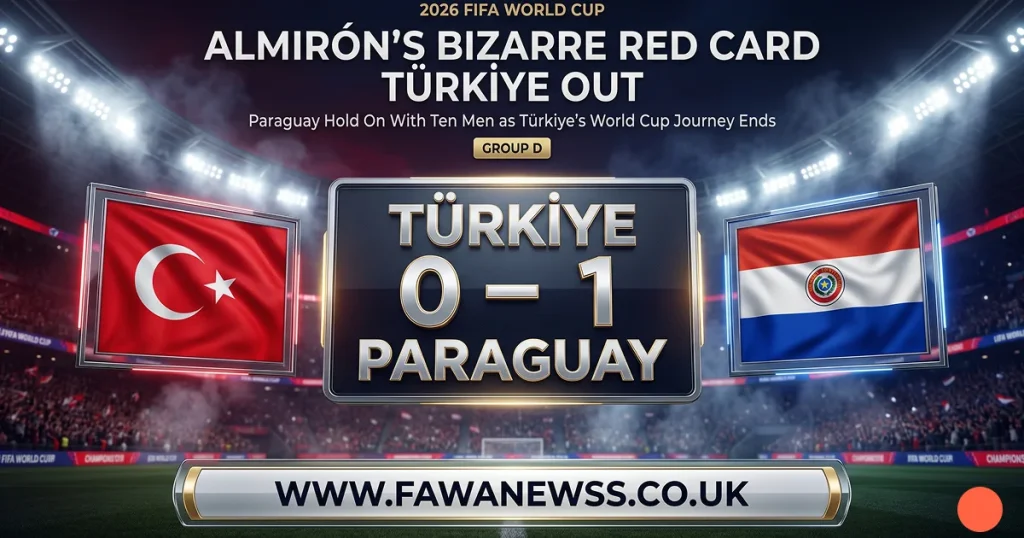 Almirón's Bizarre Red Card Costs Paraguay, Türkiye Out 5 Almirón's Bizarre Red Card Costs Paraguay, Türkiye Out
