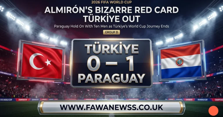 Almirón's Bizarre Red Card Costs Paraguay, Türkiye Out