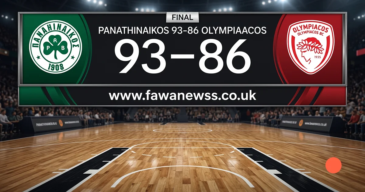 Panathinaikos 93-86 Olympiacos