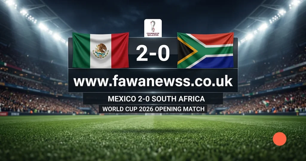 Quinones Opens World Cup 2026 Mexico 2 0 South Africa