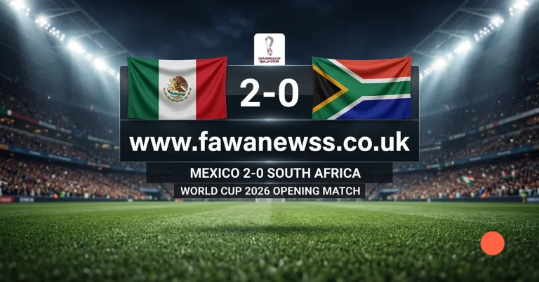 Quiñones Opens World Cup 2026: Mexico 2-0, South Africa 8 Quiñones Opens World Cup 2026: Mexico 2-0, South Africa