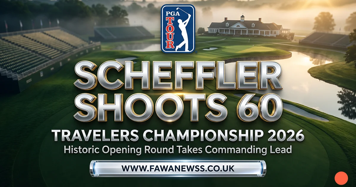 Scottie Scheffler Shoots 60 to Lead Travelers Championship 2026
