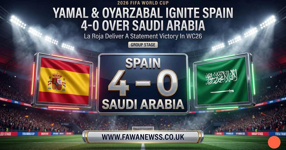 Spain 4-0 Saudi Arabia: Yamal & Oyarzabal Ignite WC26 2 Spain 4-0 Saudi Arabia