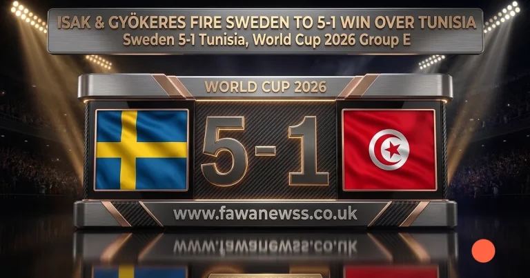 Isak & Gyökeres Fire Sweden to a 5-1 Win Over Tunisia 8 Sweden vs Tunisia