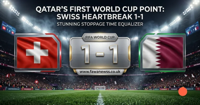 Qatar's First World Cup Point: Swiss Heartbreak 1-1 5 qatar vs switzerland